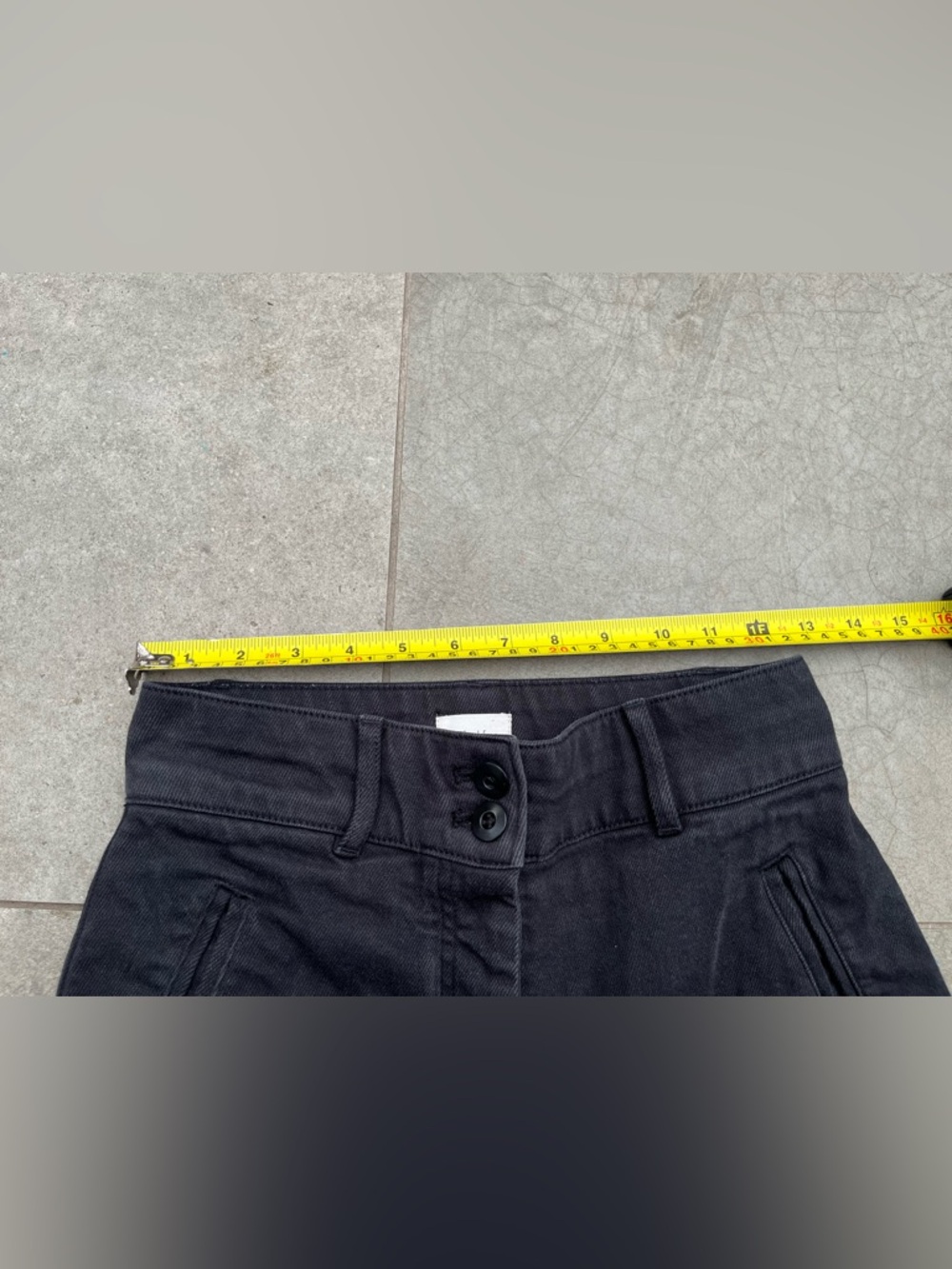 Aritzia Wilfred size 2 XS Black Cargo High-Waist Pants Cotton jeans - Picture 7 of 8